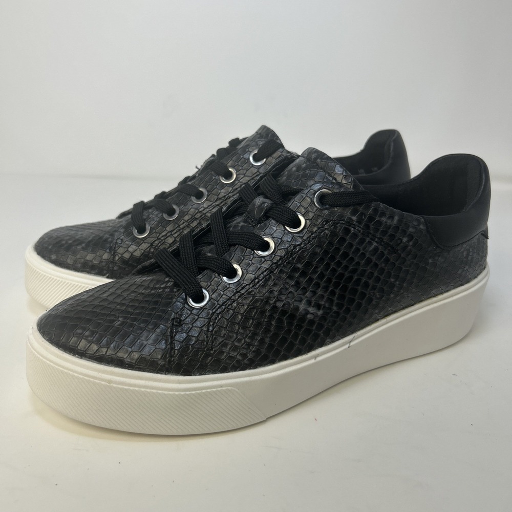 Naturalizer Morrison 2.0 Womens Sneaker Sz 6M Black Grey Snake Print Leather NIB